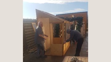 Green fingered Residents enjoy new greenhouse at Hartlepool care home